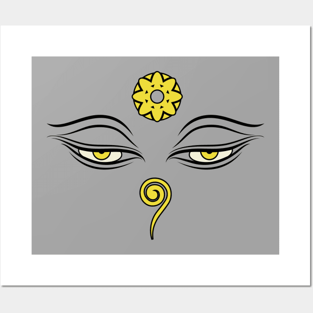 Buddha Eyes Wall Art by marieltoigo